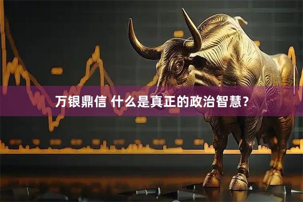 万银鼎信 什么是真正的政治智慧？